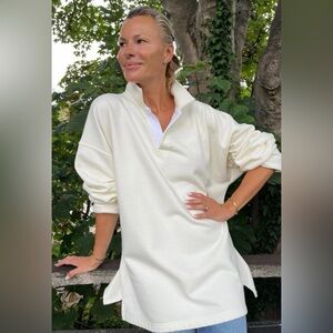 Sloppy Joe UK White Collar 02 Pullover Sweatshirt- a fave for Princess Diana!